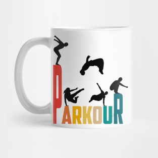 Parkour retro style Mug